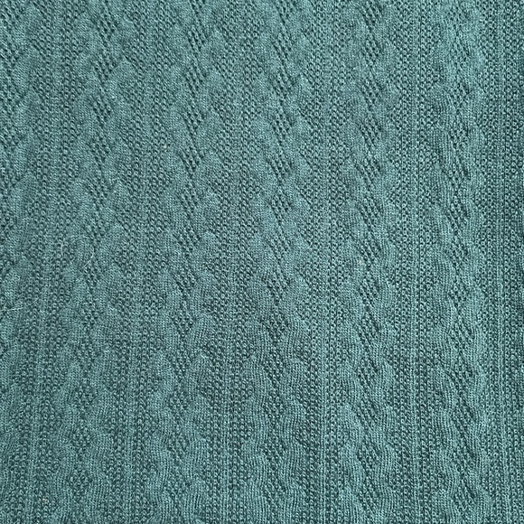 Rare Editions Sweater Dress Girl's Hunter Green Bell Sleeves - Picture 2 of 4